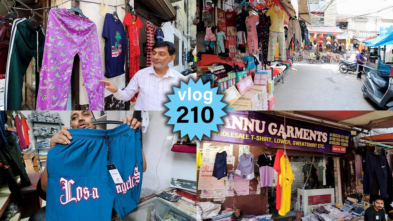 Vlog # 210 { Tshirt, Lower, Kids, etc - Gandhi Nagar Market - Ludhiana Wholesale Market - Gali No.5