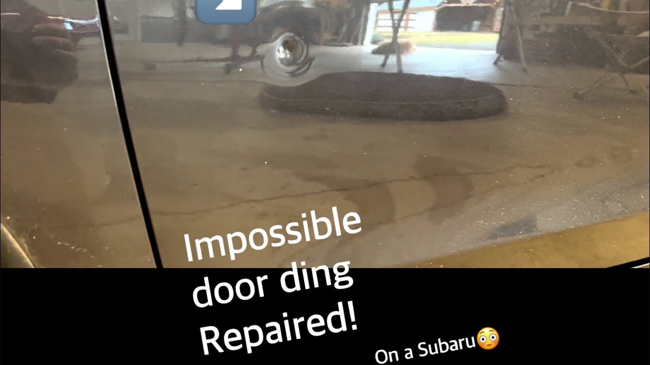 Watch Clint Fix This Impossible Sharp Door Ding! -on a Subaru!