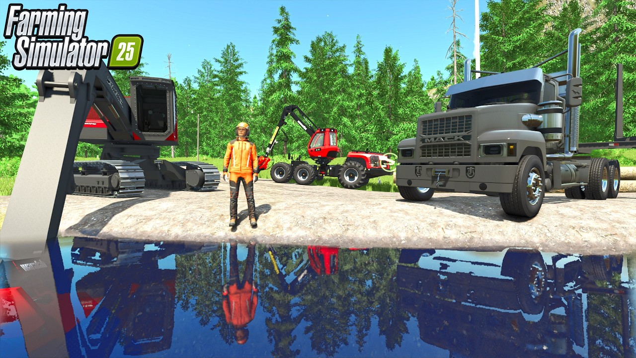 HE MADE US ABANDON CAMERON! WE START FORESTRY in Farming Sim 25