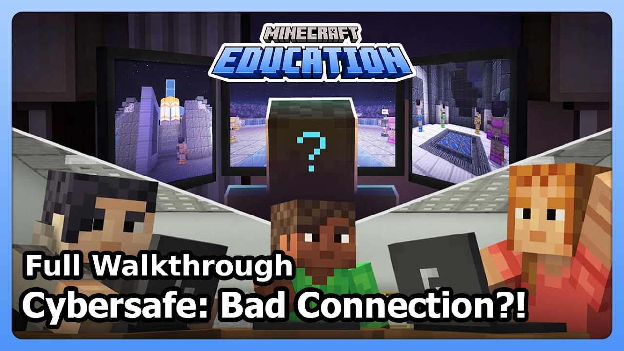 Minecraft Education - Cybersecurity: Bad Connection? (Full Walkthrough / All Choices) [2026]