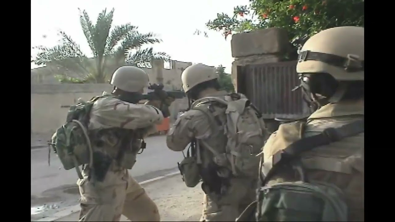 RAW Combat Footage 02b - Ramadi Iraq 26 April 2006 - Navy SEALs & Iraqi Soldiers Raid Insurgent Home
