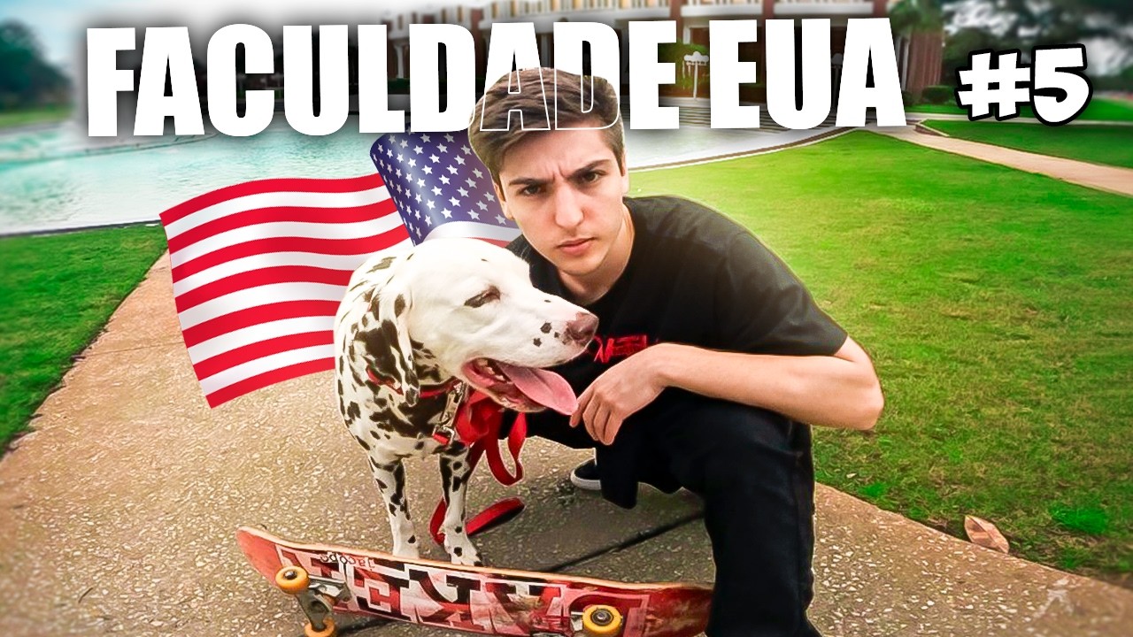 1 DIA DE SKATE NA FACULDADE DOS ESTADOS UNIDOS 🇺🇸 - Orlando 2025