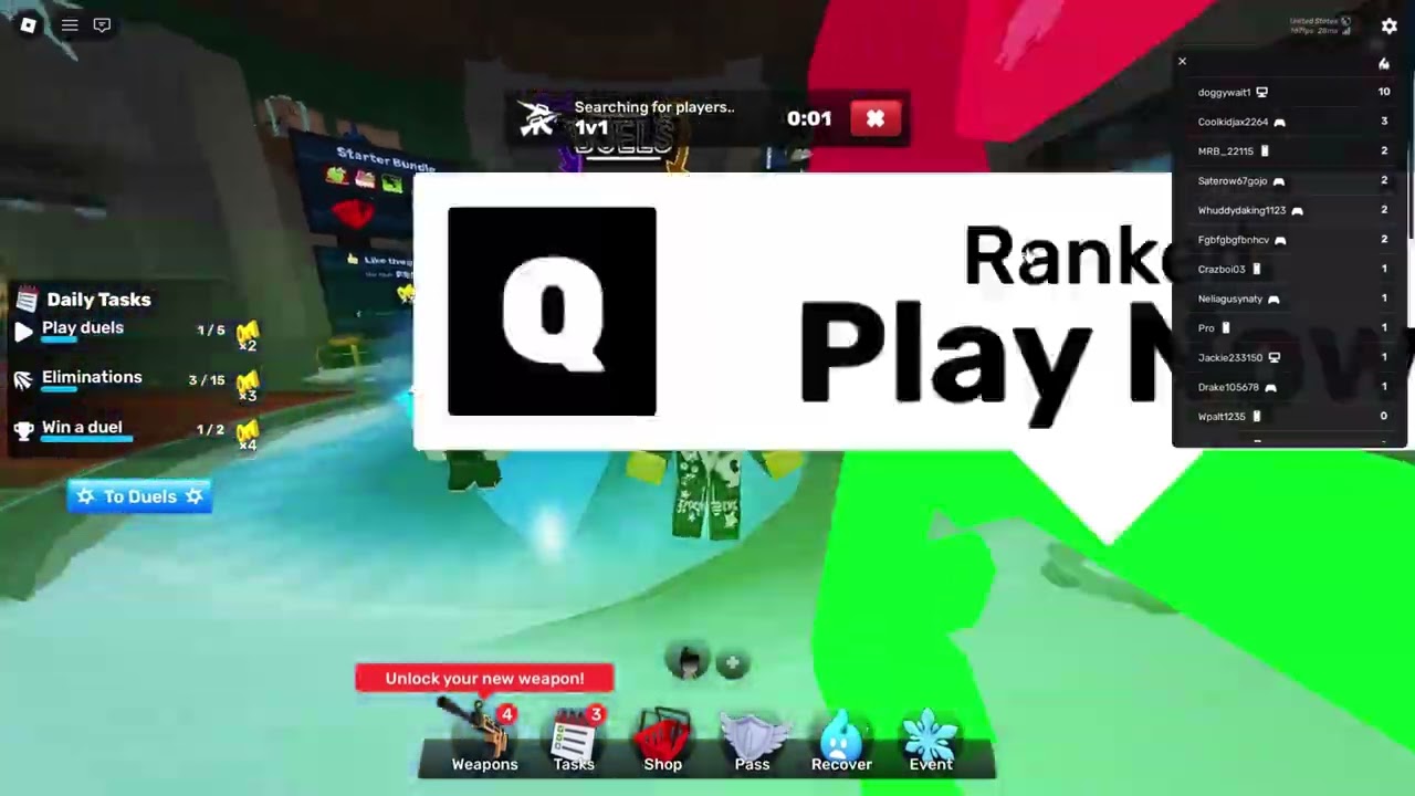 WHAT A HACKEWR I JUST WANTED TO WINN