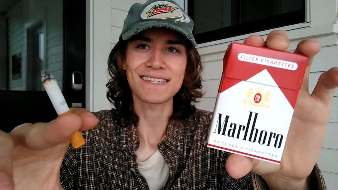 Smoking a Marlboro Red Cigarette - Review