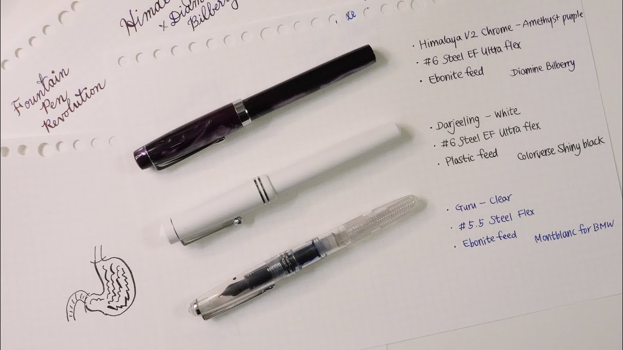 #42 [Eng sub] 만년필 리뷰 - FPR (히말라야/다즐링/구루) Fountain pen review - FPR flex (Himalaya/Darjeeling/Guru)