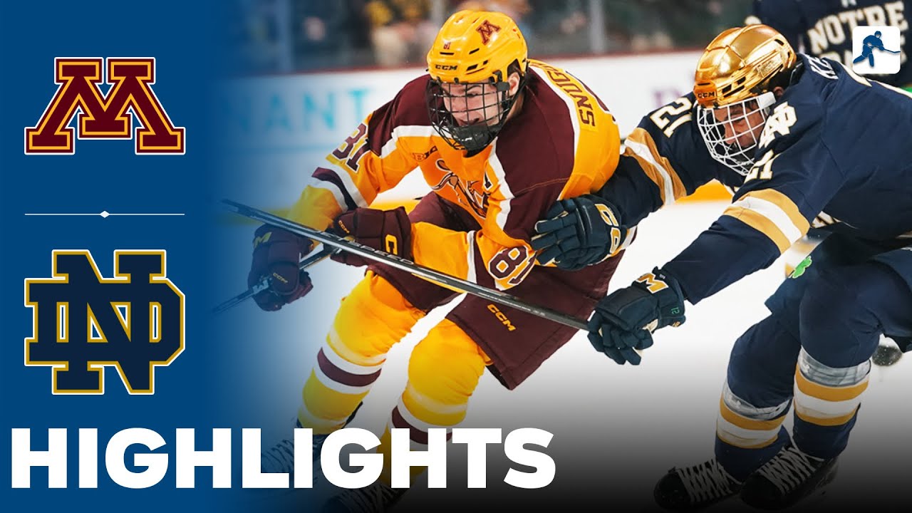 Minnesota vs Notre Dame | NCAA College Hockey | Highlights - January 18, 2025