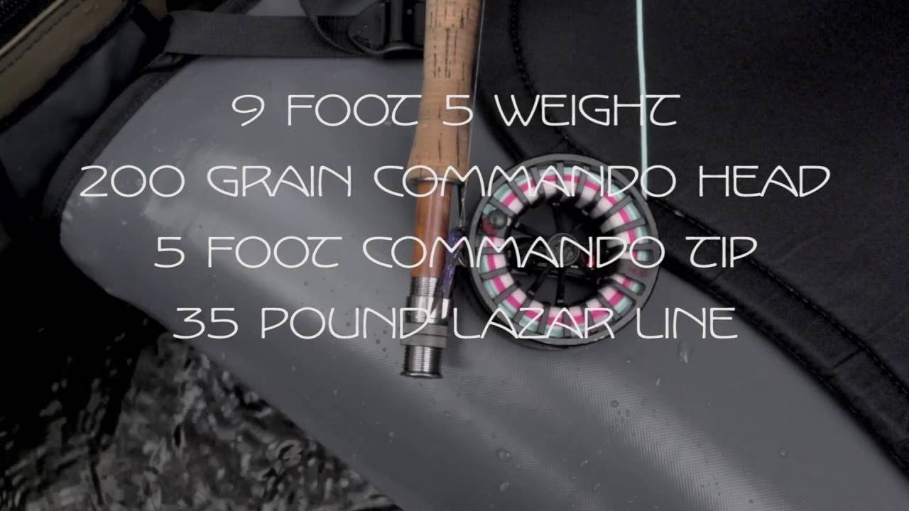 9 Foot 5 Weight with a 200 Grain Commando Head