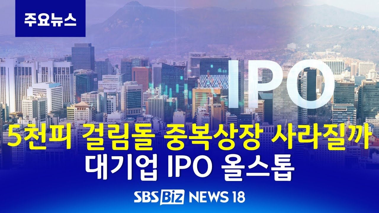 5천피 걸림돌 중복상장 사라질까…대기업 IPO 올스톱 [NEWS 18]