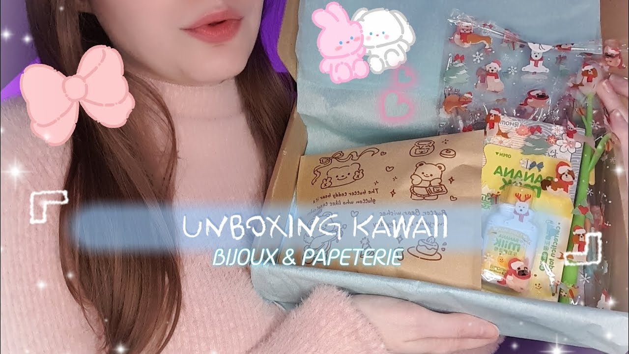 ASMR UNBOXING KAWAI 🎀 (BIJOUX & PAPETERIE)