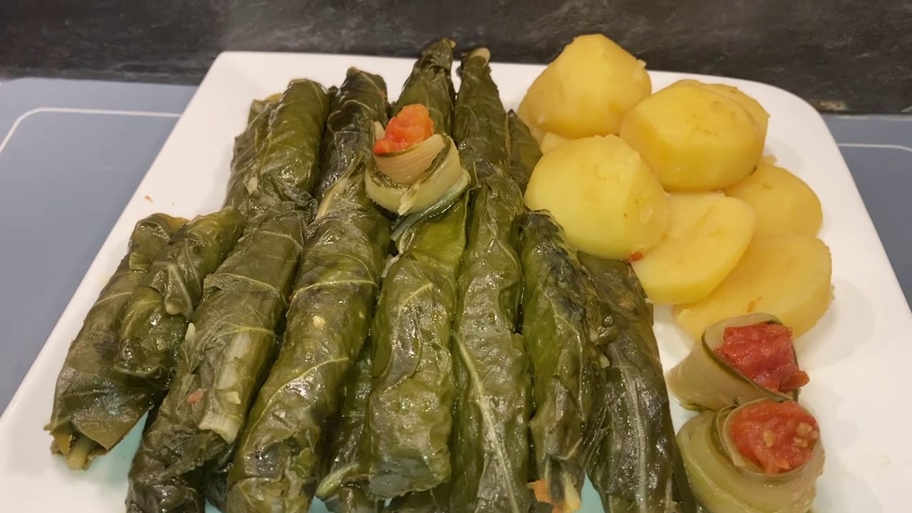 ورق السلق المحشي على الطريقة اللبنانيه ولا أطيب😋 Vegetarisch gefüllte Mangoldblätter Rezept