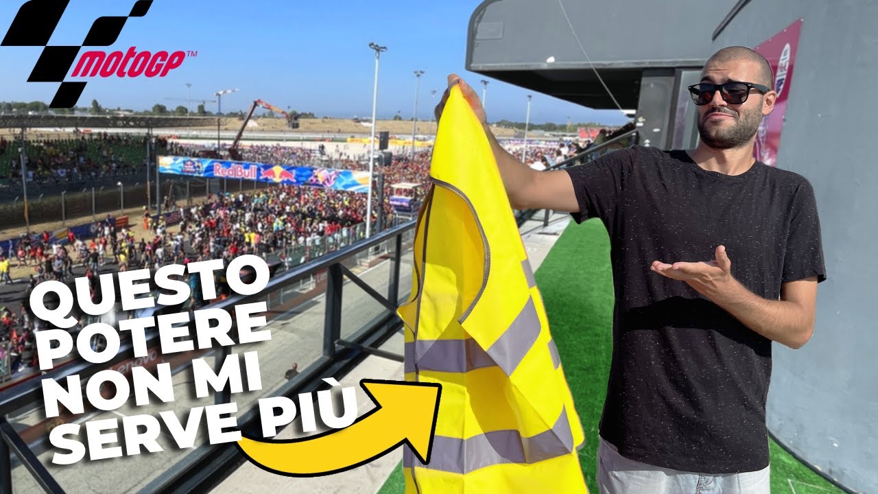 ENTRO al MOTO GP di MISANO senza bisogno della PETTORINA GIALLA || JASER
