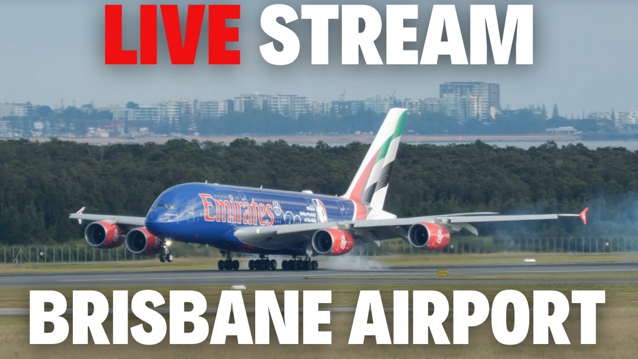 ✈️ Brisbane Airport MORNING RUSH LIVE! Back-to-Back Arrivals, A380 NBA, Heavies & More!