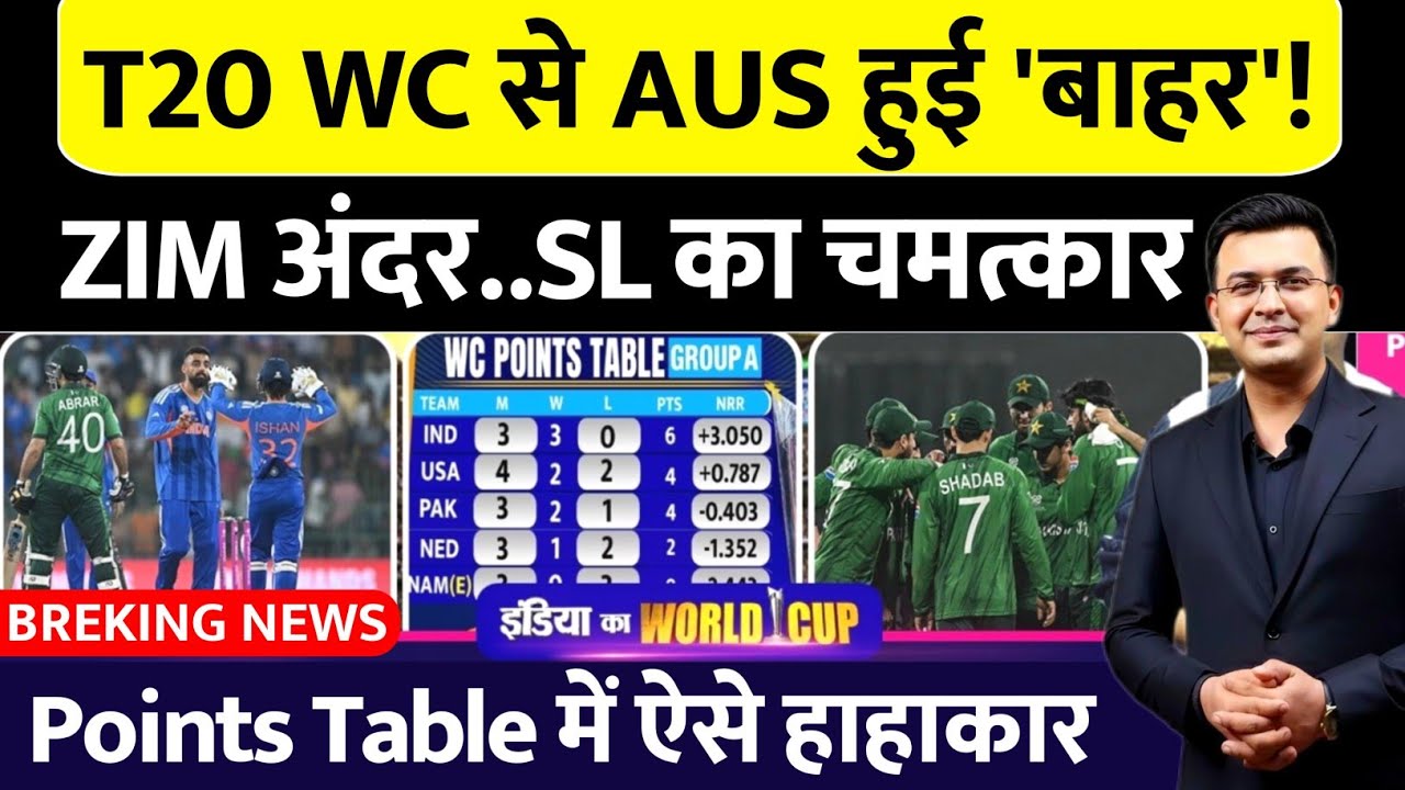 Breaking : T20 World Cup से Australia हुई बाहर | Sri Lanka | Nisanka Century | Zimbabawe | Table