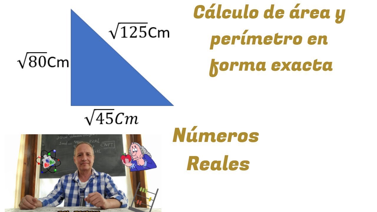 Cálculos con Raíces (área y perímetro de una triángulo)