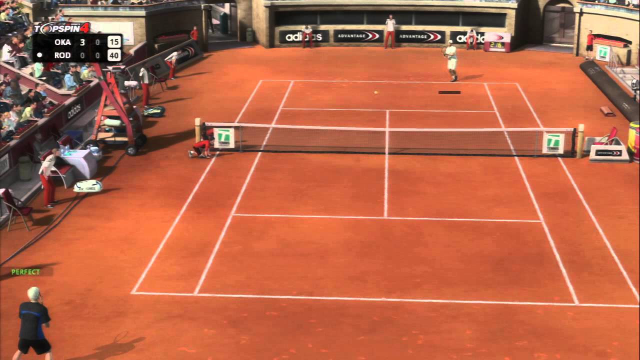 Topspin 4 Expert Mode Rome Semi Finals vs Andy Roddick