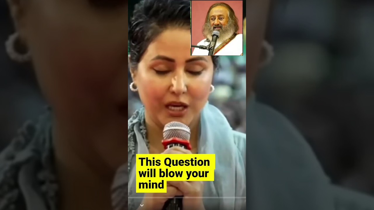 THIS QUESTION WILL BLOW U😇Sri Sri Ravi Shankar |#hinakhan