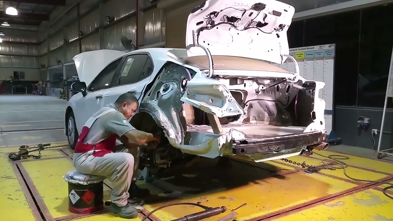 Toyota Camry Full Rear Body Repair And Repaint | Timelapse
