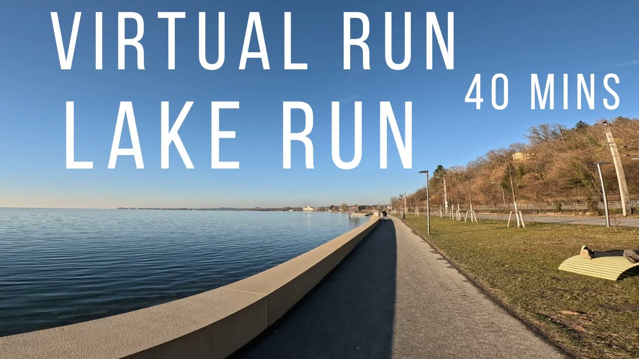 Virtual Run | Sunny Run by the Water | Virtual Running Videos Treadmill Workout Scenery | Austria