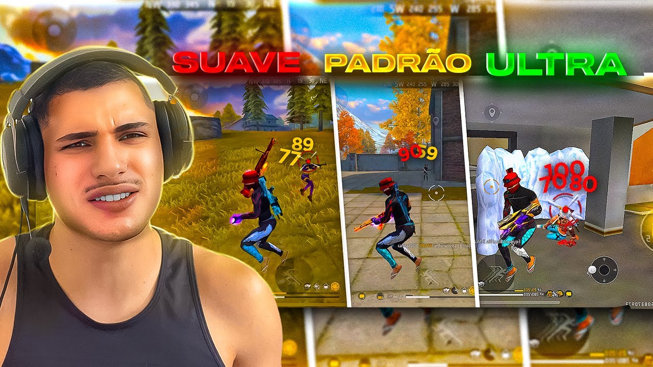 QUAL GRÁFICO TEM A MELHOR SENSIBILIDADE? TESTEI NA PRÁTICA! FREE FIRE MOBILE!
