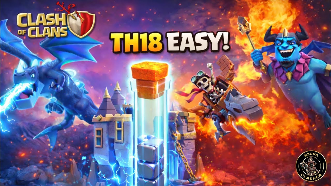 Tiga Rekomendasi Pasukan Yang Mudah Kamu Mainkan di TH18 - Attack by Mvp Van Jr - Clash of Clans