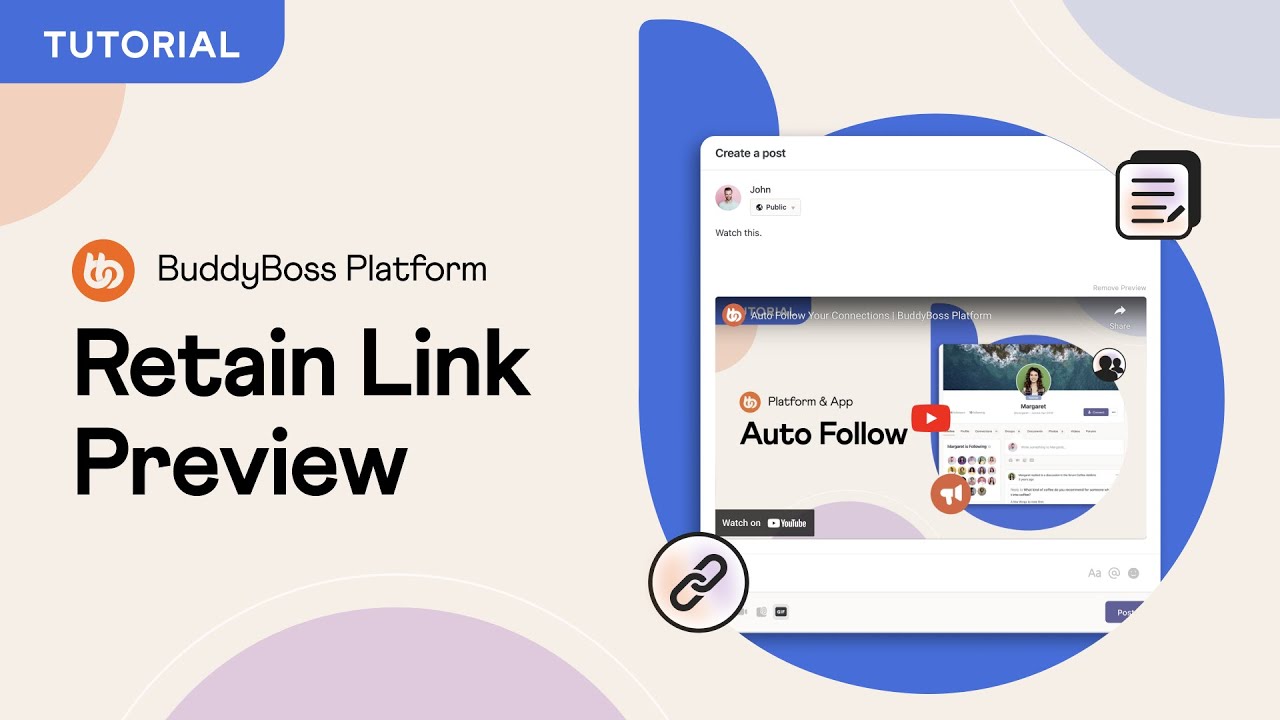 Retain Link Preview | BuddyBoss Platform