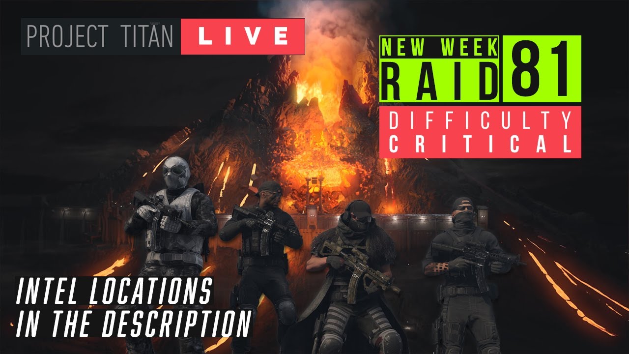 Ghost Recon Breakpoint | ⚡ NEW RAID WEEK 81 CRITICAL⚡ + INTEL Info in description