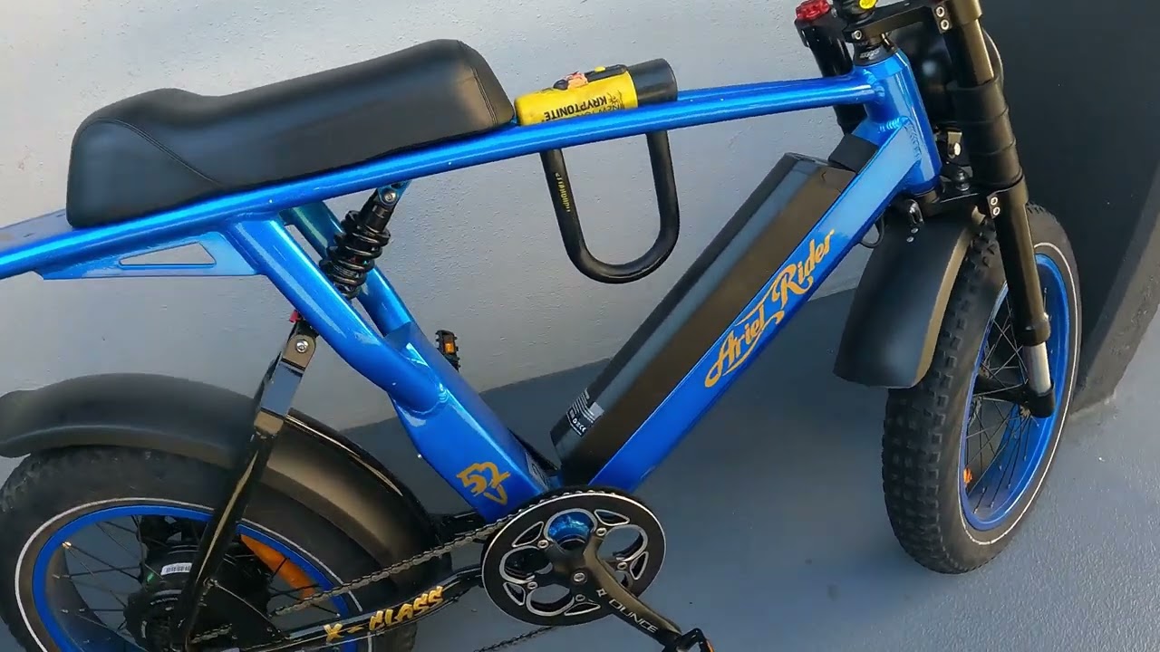 Ariel Rider X Class 52v (review video) after 500 miles