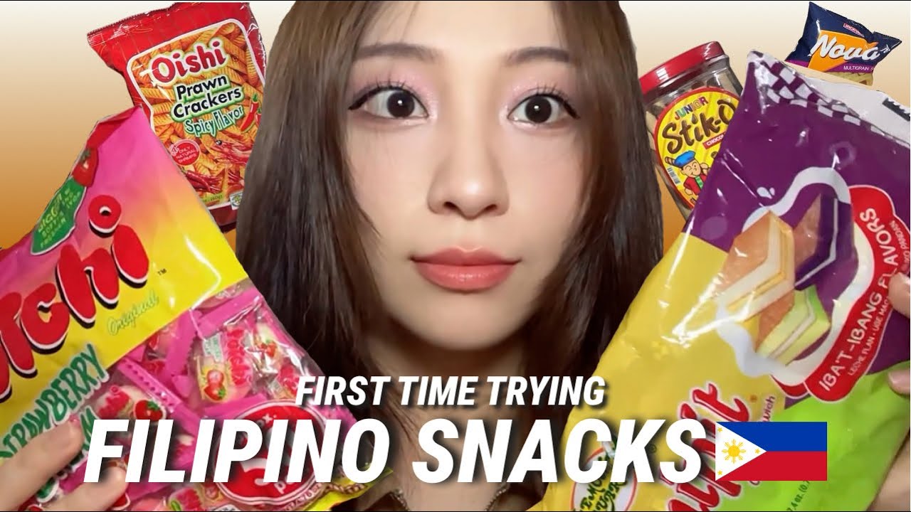 My first time trying Filipino snacks