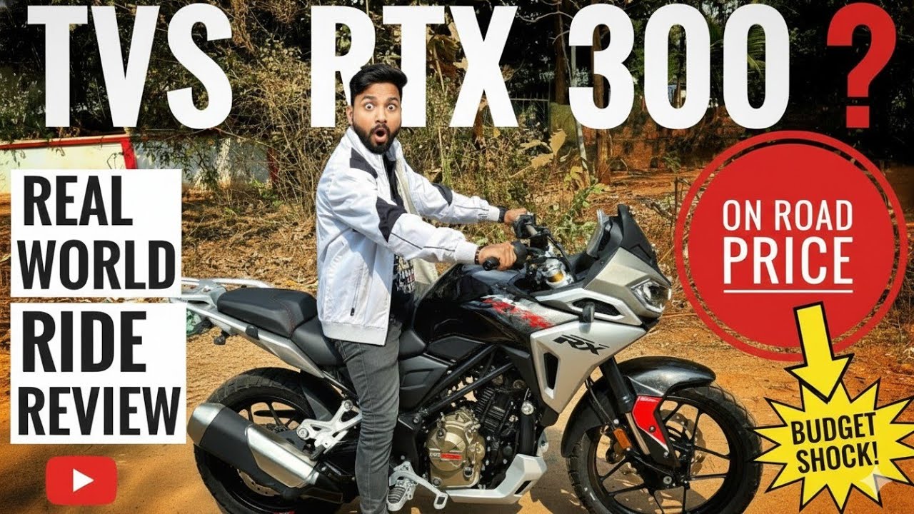 TVS RTX 300 ride review and On road price 😱 - Throttle Trips 