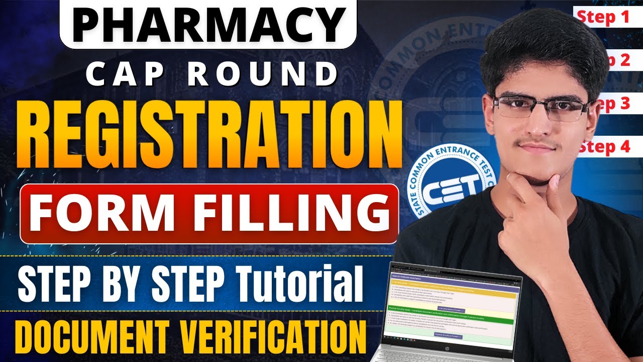 Pharmacy CAP Registration Form Filling | Application Form Filling Step By Step | Full Tutorial