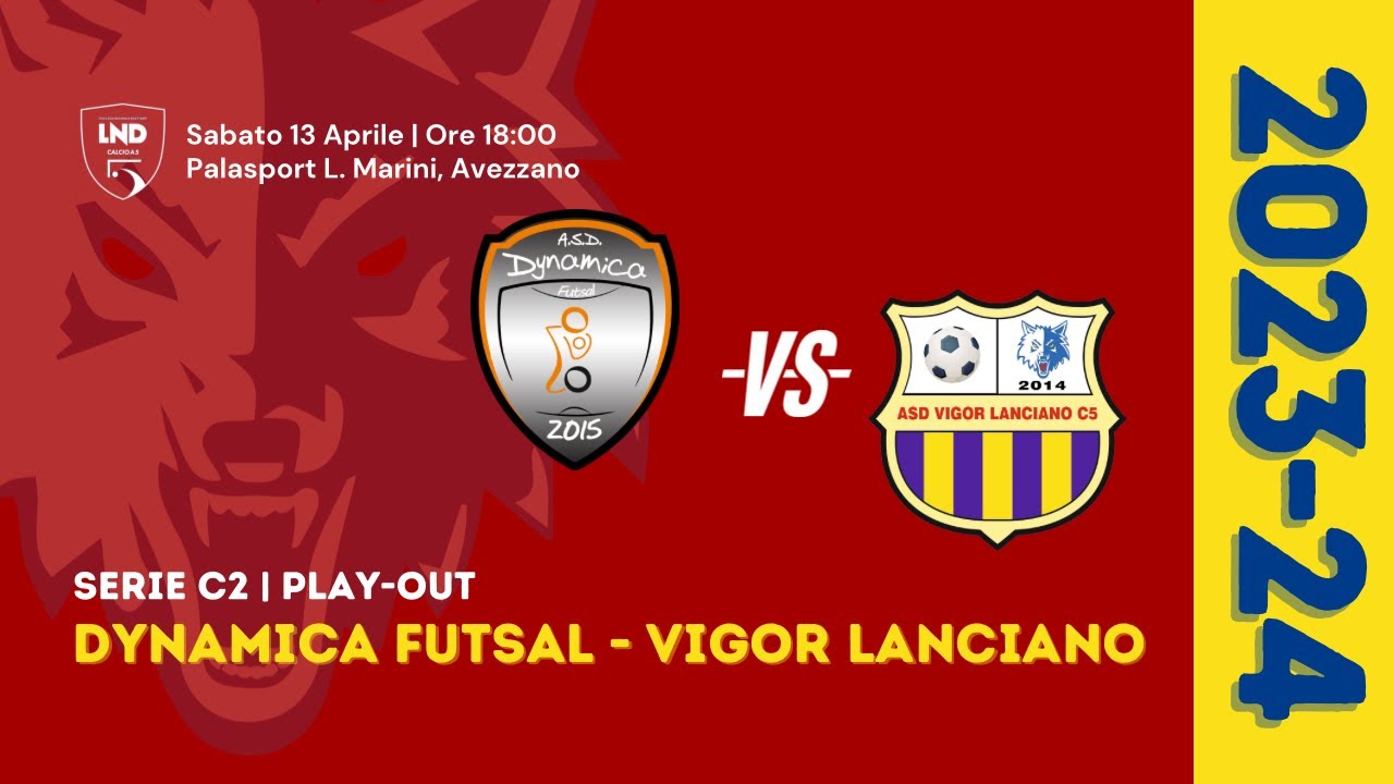 Play-Out Serie C2 | Dynamica Futsal - Vigor Lanciano 0-2 (Gol & Highlights) | Spareggio/A 2023/2024