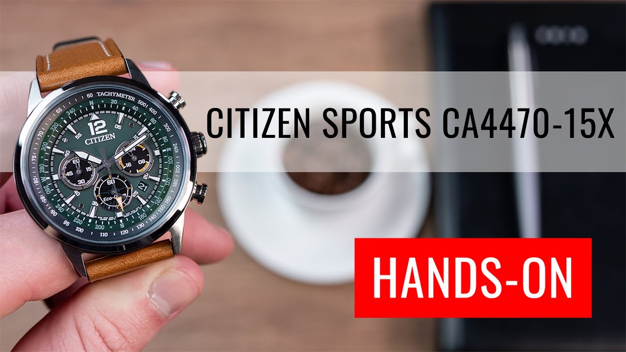 HANDS-ON: Citizen Sports Eco-Drive Chronograph CA4470-15X