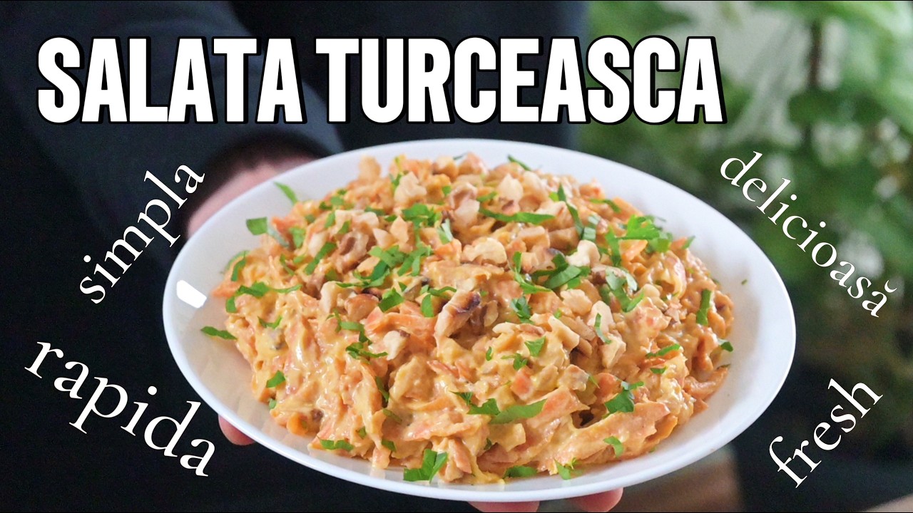 Salată Turcească de Morcovi cu Iaurt și Nuci &ndash; Rețetă Simplă și Delicioasă