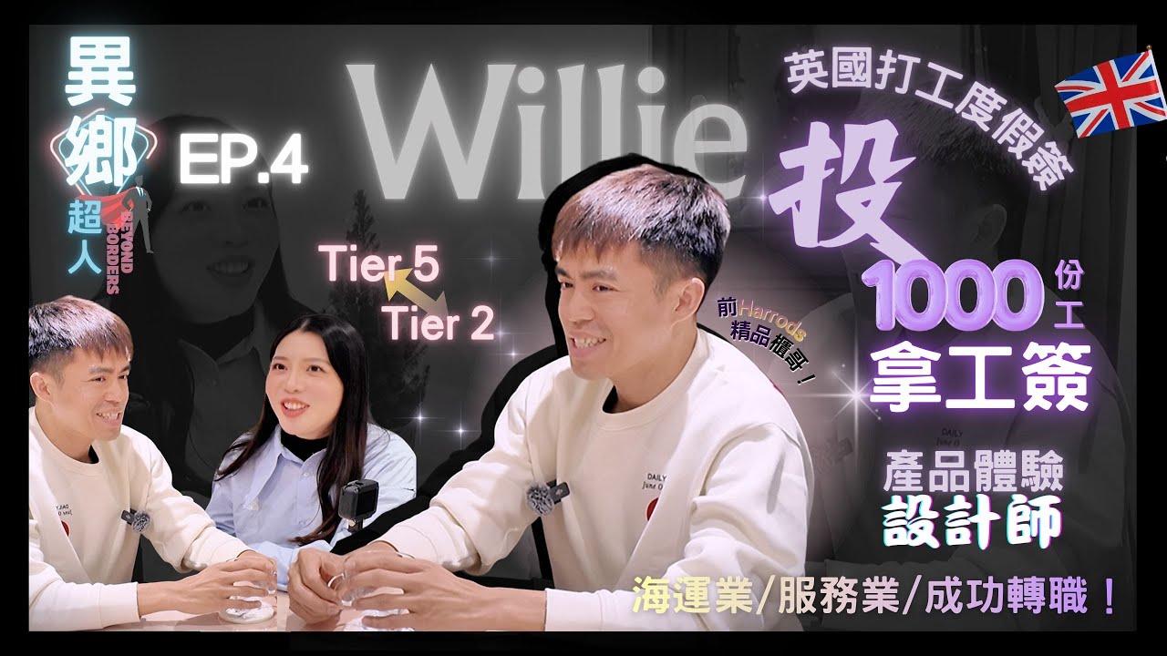 異鄉超人EP4-英國打工度假後如何轉職留英？產品體驗設計師Willie的百變之路