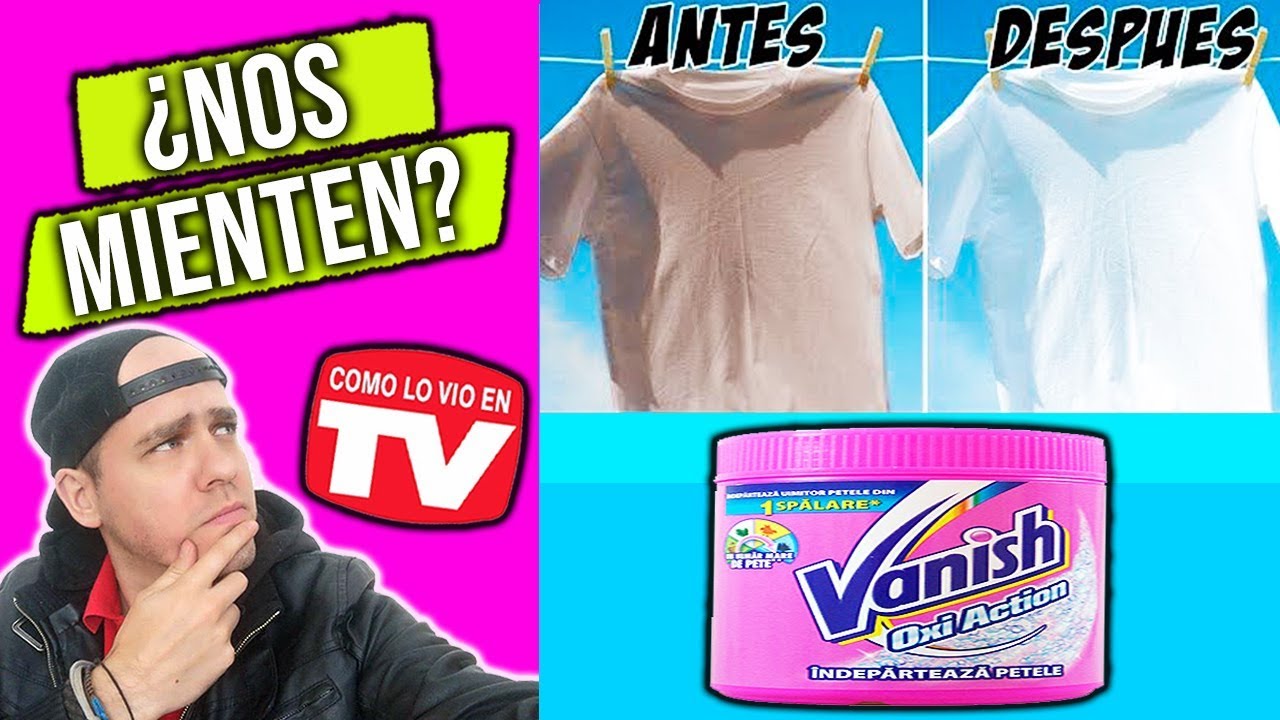 Le hicimos las pruebas de su anuncio  ¿funciona vanish?  //  Pongamoslo a prueba