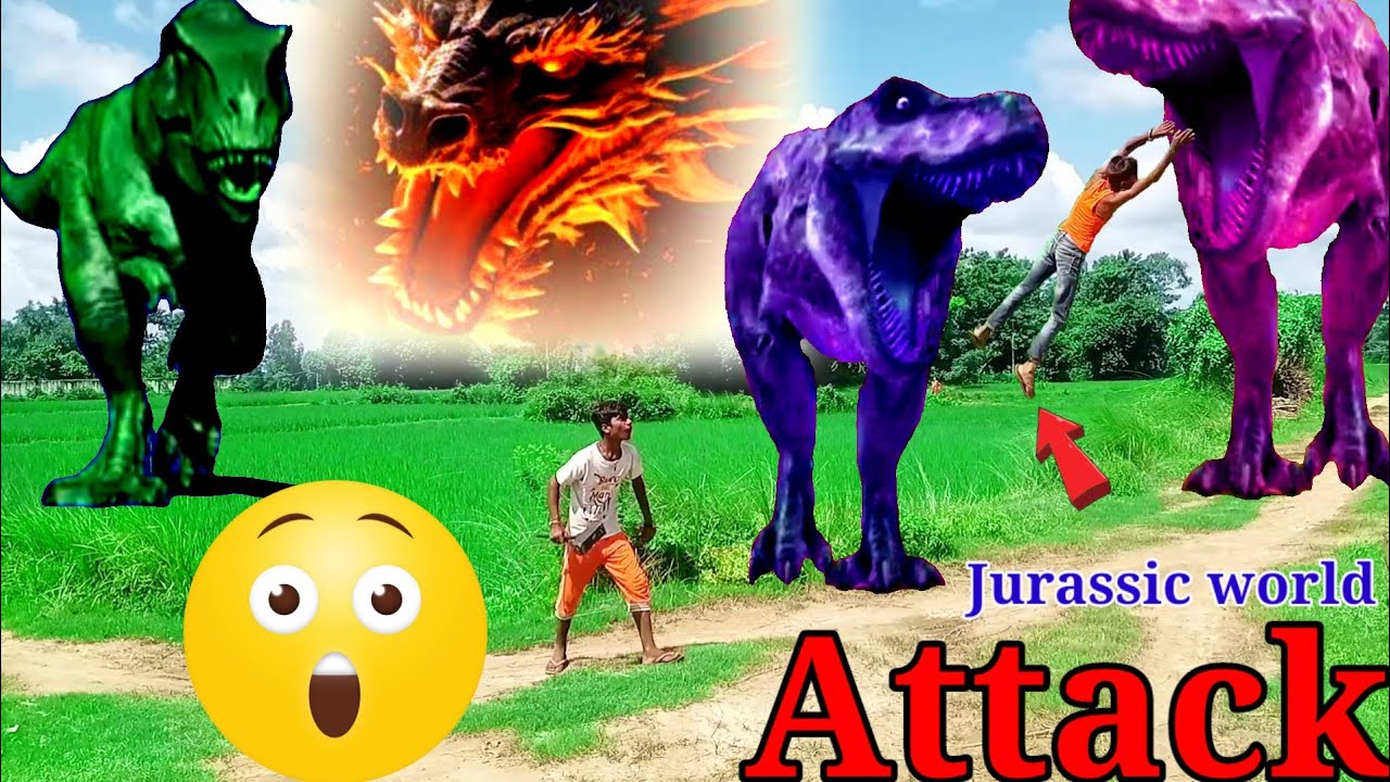 Jurassic World Fan Made Movie Dinosaur (2025) | T Rex Attack Of Dominion Dinosaur