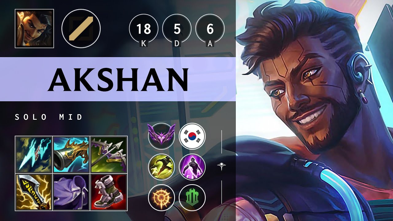Akshan Mid vs Ahri - KR Master Patch 25.07