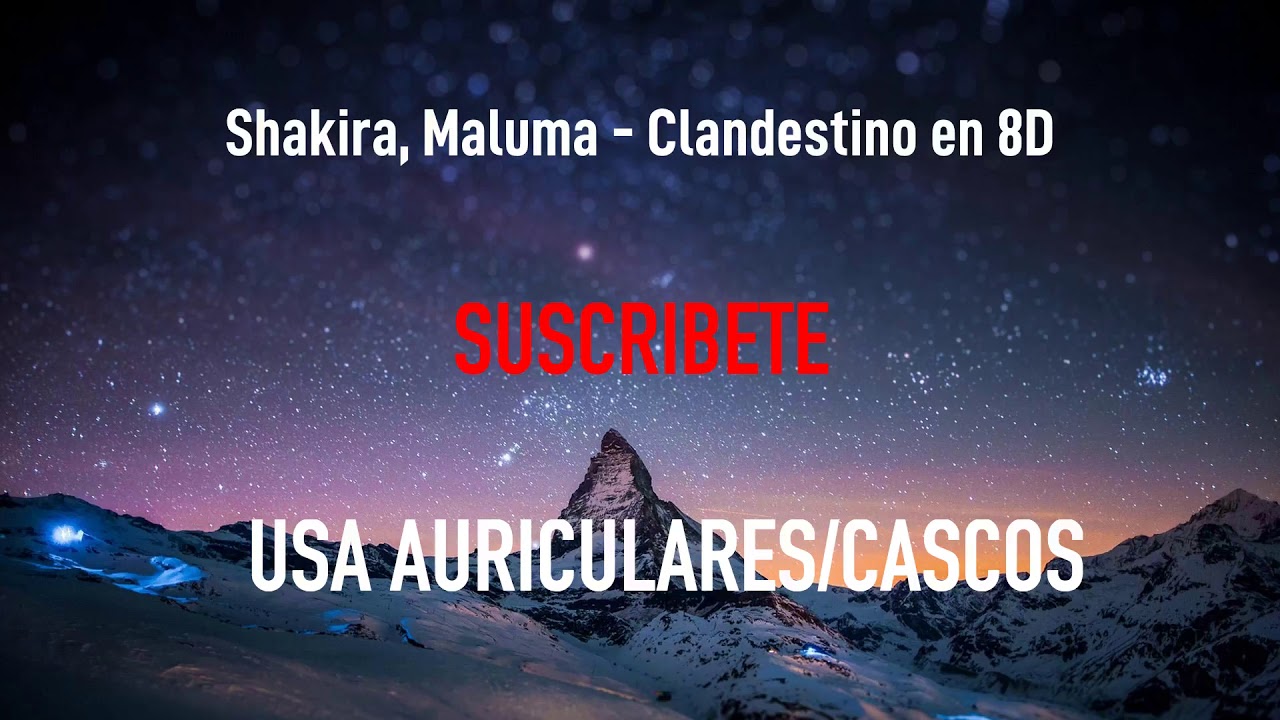 Shakira, Maluma - Clandestino | MÚSICA EN 8D