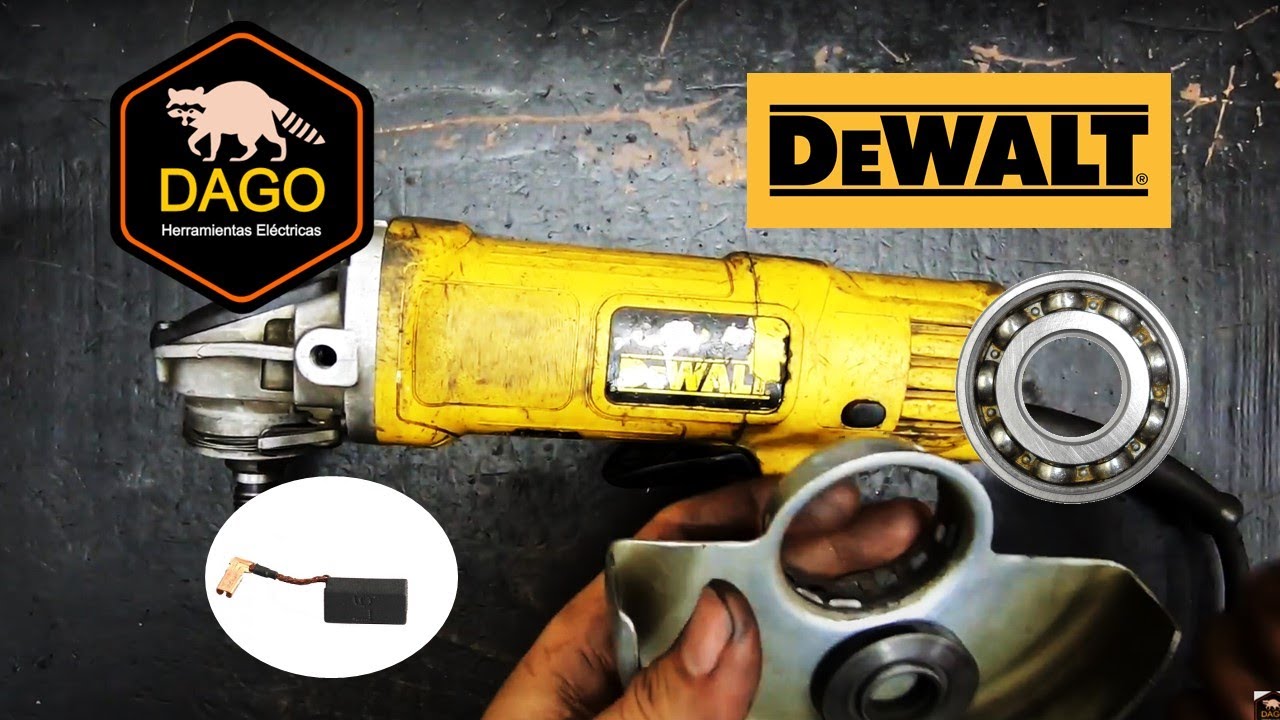 Truena Por Dentro!!! Reparación De Pulidora Dewalt DWE4120 (Cambio Rodamiento  y Carbones) #Dewalt