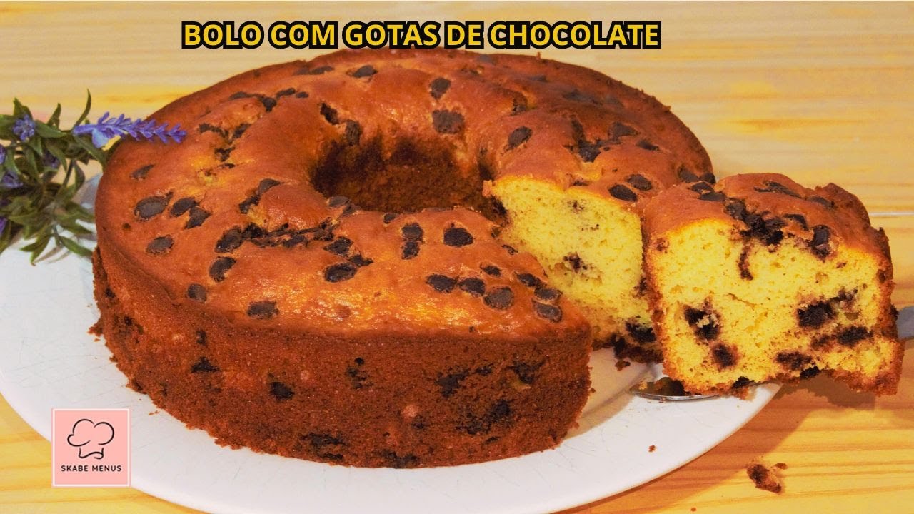 BOLO com GOTAS de CHOCOLATE super FOFINHO!