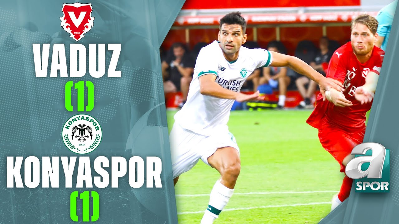 Vaduz 1-1 Arabam.com Konyaspor MAÇ ÖZETİ (UEFA Konferans Ligi 3. Eleme Turu 1. Maçı) 04.08.2022