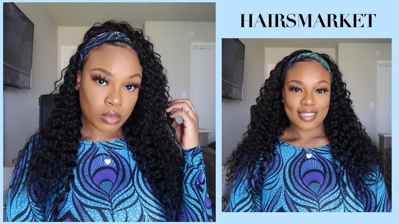 Super Easy Install Deep Wave Headband Wigs Ft Hairsmarket
