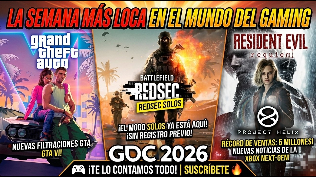 ¡5 BOMBAZOS GAMING! 💣 Nueva Xbox Project Helix, Récord de Resident Evil y el Caos de Battlefield 6