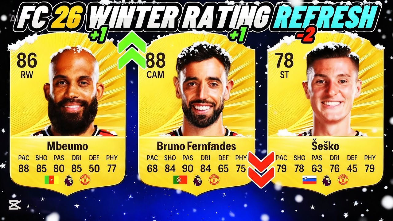 MANCHESTER UNITED WINTER RATING REFRESH❄️🥶 FT. FERNANDES, MBEUMO, SESKO