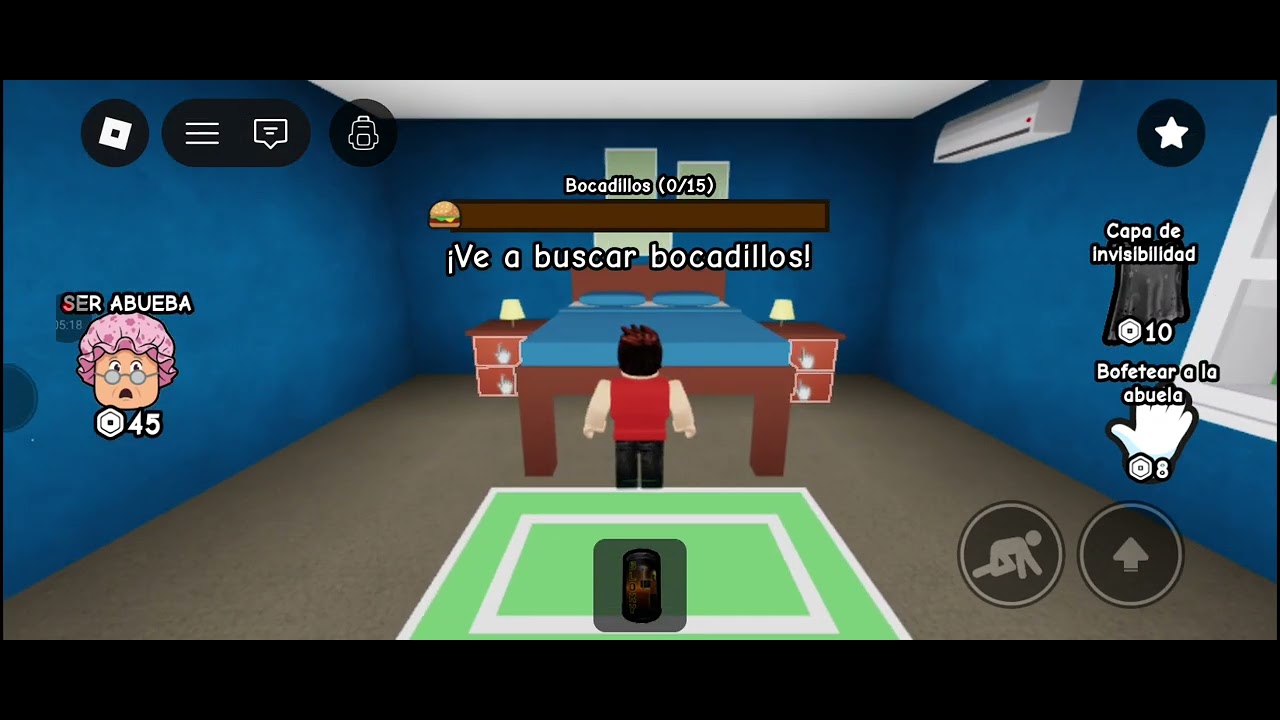 Escapa de la abuela😲😲🫨🧓