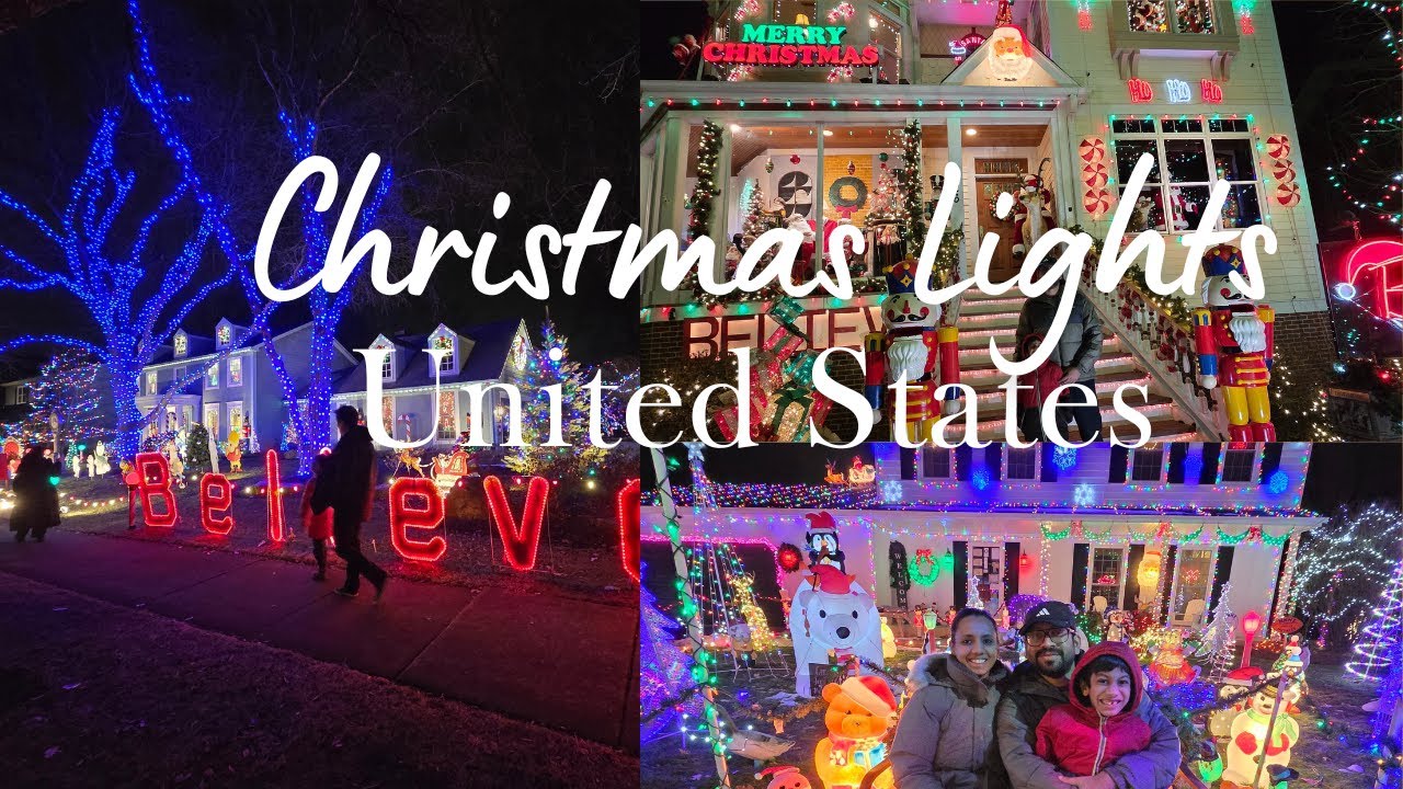 Chicago Christmas Lights Vlog 🎄 | Naperville Believe House | Malayalam Vlog USA