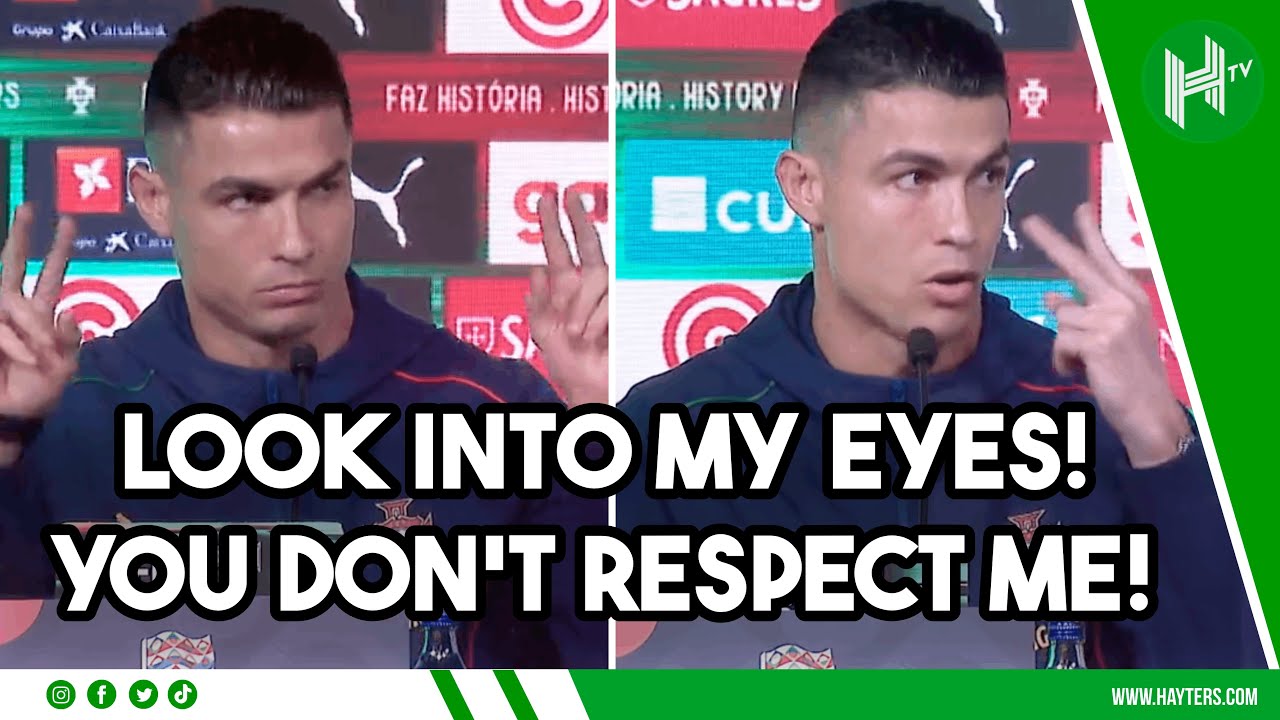 You DON&rsquo;T RESPECT me! Look into my EYES! Ronaldo HITS BACK at Portuguese media