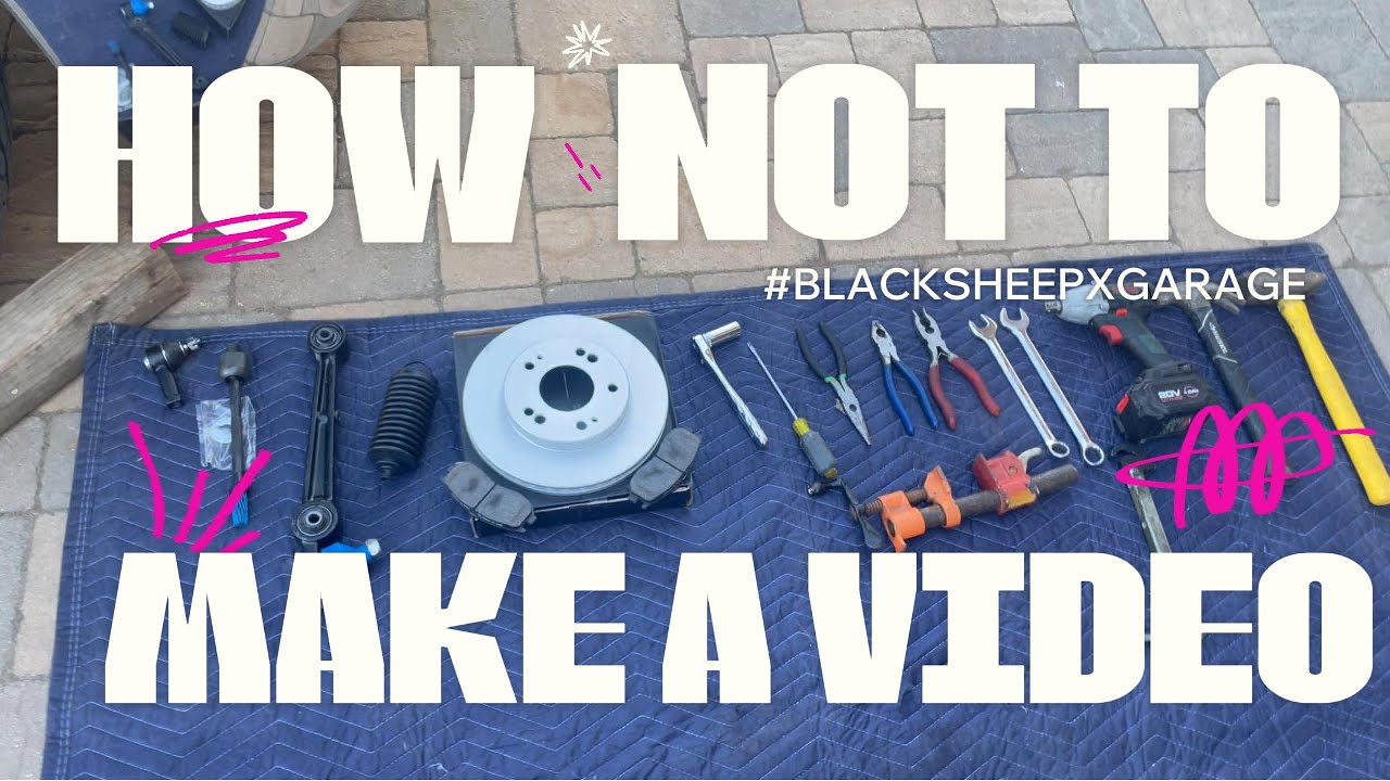 How not to make a how-to video for YouTube! watch how 1 bolt keeps me from continuing with my video