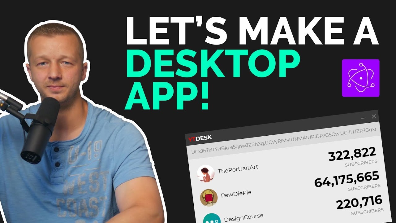 Build a Native Desktop App with Electron (YouTube Stats App)
