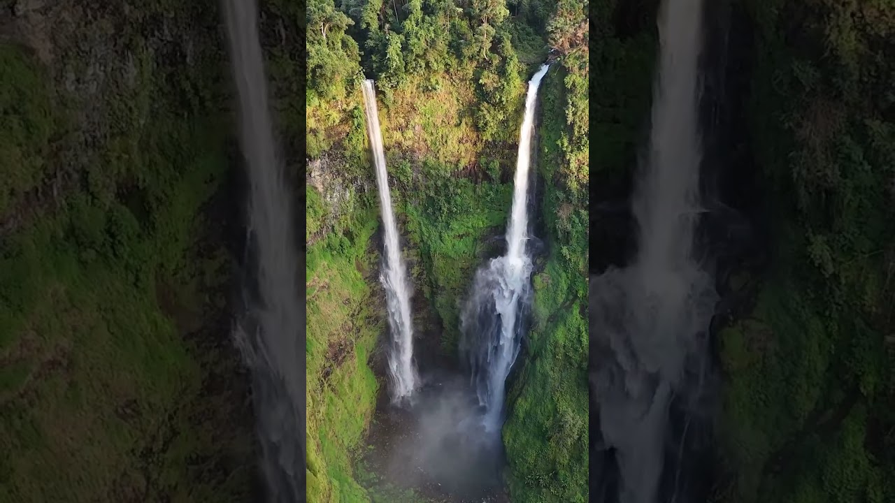 The Most Beautiful Waterfall in Laos (Drone) #TadFane #LaosWaterfalls #DroneFootage